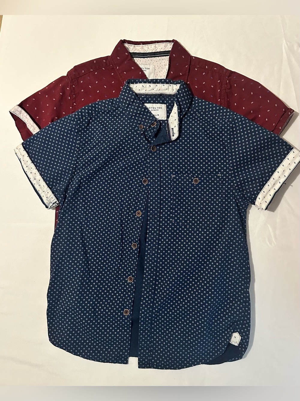 Boys' Short-Sleeve Button-Down Shirts by Level Ten Size 8